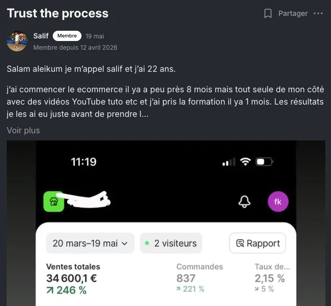 Résultat membre ECC